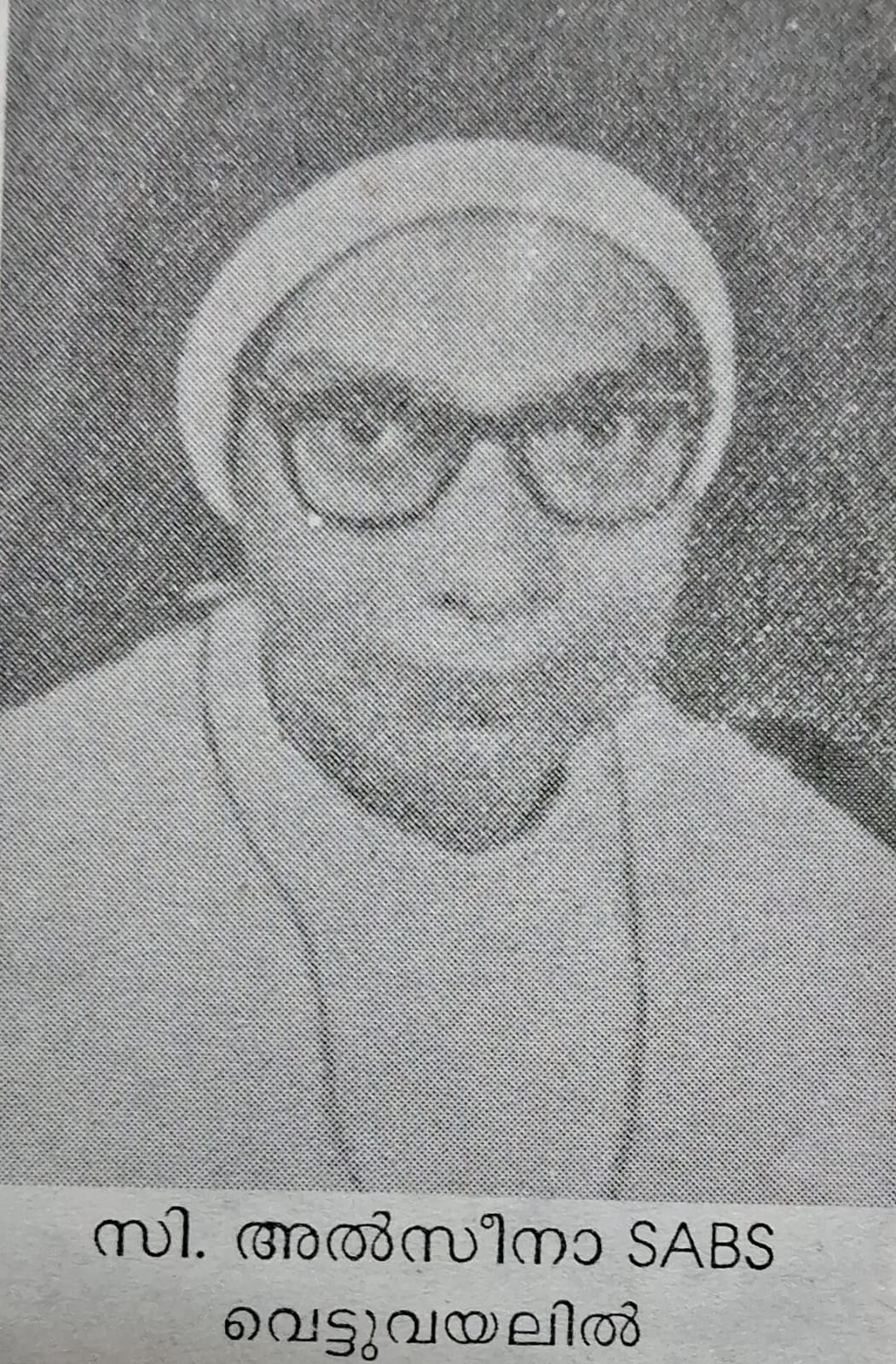 Sr Mary Alseena Vettuvayalil SABS